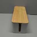 1 Pack Large Cable Management Box Wooden Style Cord Organizer and Cover for TV Wires, Computer, Router, USB Hub and Under Desk Power Strip Safe ABS Material and Baby-Pets Proof Lock (White)