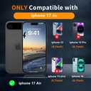 2 x Magnetic Case for iPhone Air 6.5'',[Compatible with Magsafe][Heavy Duty Shockproof] [Military Grade Drop Protection][Non-Slip] Rugged Durable 2-Layer Hard Bumper Phone Cover-Matte Black