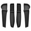 XAPEXJDM 4 Pieces Car Door Organizer Tray for Tesla Model Y 2021-2024 (Not for Model Y Juniper) Door Side Storage Box Insert for Tesla Model Y Accessories 2024 - TPE Material（ Black YST-T-door storage box
