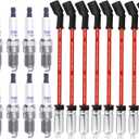 Iridium Spark Plugs and Wires Set for Chevy 5.3L Silverado 1500 Suburban Avalanche Tahoe 4.8L 6.0L, 41-110 Spark Plugs Compatible with GMC Yukon Sierra 12621258