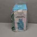 [2-IN-1 LID] 64 oz Insulated Water Bottle with Silicone Boot (48hrs Cold/24hrs Hot) - DIY Stickers, Leakproof, BPA Free, Half Gallon (Cyan Black)