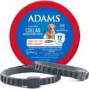 ADAMS Flea & Tick Collar for Dogs & Puppies, Flea Collar for 12 Month Prevention, Kills Fleas, Ticks & Repels Mosquitoes, Excluding California, One Size Fits All Dogs & Puppies, 2 Count