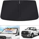 KUST Windshield Sun Shade for 2008-2016 Ford F-250 F-350 Super Duty 2Dr Regular Cab,4Dr Super Crew Cab,Super Cab Window Sunshade Sun Visor Protector Foldable Blocks UV Rays Keep Your Car Cooler