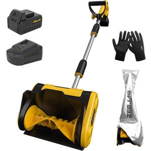 Cordless Snow Shovel, 20V 11-Inch Electric Snow Blower, Electric Snow Shovel with Adjustable Front Handle (4-Ah Battery, Quick Charger and Dust Cover Included) Cordless Snow Shovel, 20V 11-Inch Electric Snow Blower, Electric Snow Shovel with Adjustable Front Handle (4-Ah Battery, Quick Charger and Dust Cover Included)