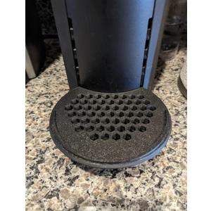 SplashNColor Vertuo Tray Remix with Lip  Large Black Plastic Coffee Drip Tray for Coffee Station or Coffee Table - Durable and Sleek Coffee Tray Accessory for Organized Countertops - Black