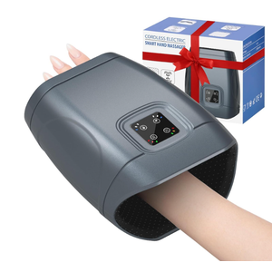 JQX Hand Massager with Heat and Compression, Cordless Electric Hand Massager, 3 Levels Pressure for Finger, Gifts for Women, Men(Grey)