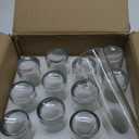 Hewory Cylinder Glass Bud Vases: Set of 12 Small Clear Skinny Single Flower Vase for Centerpieces - Minimalist Tall Decorative Bulk Vases for Wedding Birthday Bridal Shower Party Events Table Decor