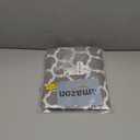 Smiry Round Picnic Tablecloth, Waterproof Elastic Fitted Table Covers for 25" - 30" Tables, Wipeable Flannel Backed Vinyl Tablecloths for Camping, Indoor, Outdoor, Grey & White