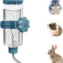 LOS ANDES 16.9oz Small Animal Water Bottle for Cage,Crate, Top Fill Water Dispenser for Guinea Pigs/Bunnies/Ferrets/Squirrel/Hedgehog/Hmaster, BPA Free, Updated Mouth, Blue
