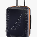 NAUTICA Birch Hardside Spinner Luggage, Navy/Orange, Carry-On 21-Inch