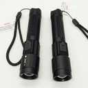 Tactical LED Flashlight with Adjustable Zoom, High-Powered Portable Handheld Flashlight for Camping and Emergency Use, 2-Pack