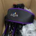 Walkers for Seniors, Rollator Walker with Seat, 350 lb Weight Capacity, 18" Big Seat, 8" All-Terrain Wheels, 6-Level Adjustable Height, Lightweight Aluminum Frame Rollator Walkers for Seniors (Purple)