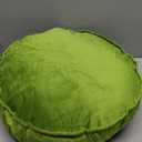 Plush Round Pillow - Soft and Comfortable Velvet Simple Pillow for Stylish Living Environment (Green)