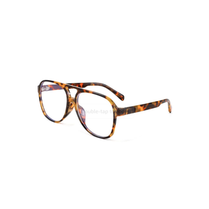FEISEDY 70s Aviator Glasses Frame Blue Light Blocking Glasses Oversized Square Computer Glasses Women Men B2888