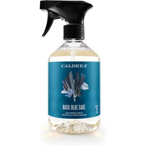 Caldrea Multi-surface CounterTop Spray Cleaner, Made With Vegetable Protein Extract, Basil Blue Sage, 16 Fl Oz