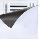 Square magnetic vent heater vent