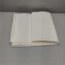 HOMEIDEAS Non-See-Through Ivory Privacy Semi Sheer Curtains 84 Inches Long 2 Panels Set Light Filtering Curtains for Living Room Bedroom Drapes,W52xL84