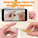 6Pcs Crochet Kits for Beginners with Upgraded Premium Custom Yarn & Step-by-Step Video Tutorials, Ideal Knitting Kit for Crochet Lovers & New Amigurumi Crochet Animal Kit for Adults (MultiColor)