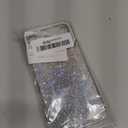 For iPhone 17 Pro Max Case, Shockproof Cute Bling Glitter Sparkle Cover Sequin Diamonds Shiny Camera Lens Protector Girls Women Soft Electroplated Case for iPhone 17 Pro Max 6.9 inch, Silver