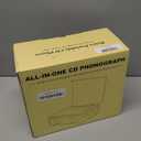 CD Player with Built-in Speakers Bluetooth Retro Portable CD Players for Home Music Player with Remote Control Headphone Jack Walnut Brown