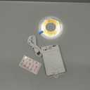 OMIKA COB Rechargeable Motion Sensor Light Indoor, 6.56FT 640LEDs 4000K Natural White Closet Lights, 1500mAh Cuttable Led Light Strip for Cupboard, Bed, Shelves, Wardrobe, Hallway, Cabinet