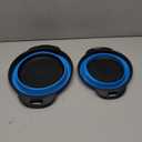 Collapsible Colander Set of 2 Silicone Kitchen Strainer Set, Perfect for Draining Pasta, Vegetable and fruit for Kitchen and Travel Use (Blue)