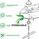 3 Pack AM136733 Spindle Assembly Replaces John Deere AM137483 Spindle AM143469 AM134292 AM137097 for John Deere X300 X300R X304 X310 X324 Z225 Z235 Z245 42" Lawn Tractors