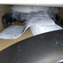 Hillsdale Laymon Wood Kitchen Counter Height Swivel Stool, Black