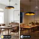 Large Pendant Lights Kitchen Island 20.4in, Black Gold Dining Room Fixture
3-Light Hanging Dome Chandelier, Modern All-Metal Frame, Adjustable 18-54in Downrod, E12 40W Base, for Over Table Bar Cafe