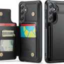 Vinich for Samsung Galaxy S24 Plus Wallet Case with Card Holder, RFID Blocking Credit Slots Kickstand Shockproof Phone Cover Fit for Galaxy S24 Plus 6.7" Black