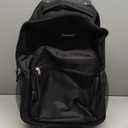 Rockland Double Handle Rolling Backpack, Black, 17-Inch