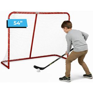 Premier Sports Street Hockey Goal & Shooter Tutor Portable Hockey Net for Indoor & Outdoor Use Hockey Training Equipment