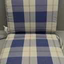 Pillow Perfect Seat Cushion, 36.5 X 18 X 3, Blue