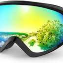 findway Kids Ski Goggles, Kids Snow Snowboard Goggles for Boys Girls Youth OTG