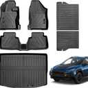 Custom for 2024 2025 2026 Subaru Crosstrek/Impreza Floor Mats & Cargo Liner & Backrest Mat Set All Weather TPE Rubber Crosstrek/Impreza Accessories (for 2024-2026 Subaru Crosstrek/Impreza Full Set)