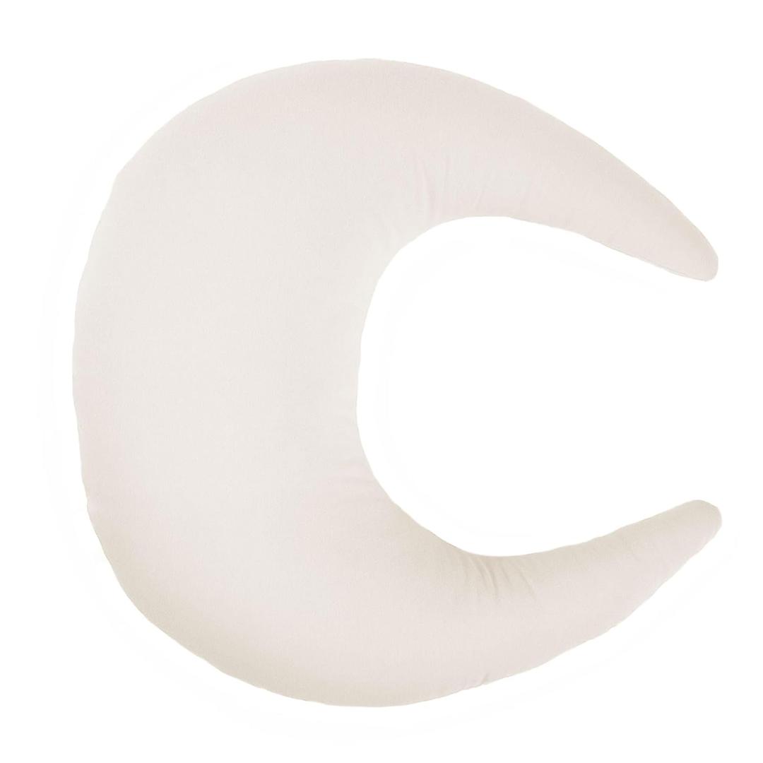 snuggle me Organic Nursing Pillow - Bottle & Breastfeeding Pillow with Organic Cotton Cover & Fiberfill, Machine Washable, Newborn Essentials Must Haves (Natural)