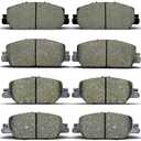 ALADICHE 8pcs Ceramic Brake Pads Sets Front Rear Fit For Honda For CR-V 2017 2018 2019 2020 2021 2022, D2036 D2037