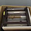 Rolling cart with 8 drawers,Storage drawer cart with wooden tabletop,Lockable wheels organizer for homeschool, arts & crafts, classroom, office & creative spaces (Brown)