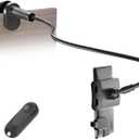 Bedside Tablet Holder for Kindle Reading in Bed with Remote Page Turner, Hands Free Desk Gooseneck Stand for Kindle Accessories, Gifts for Readers