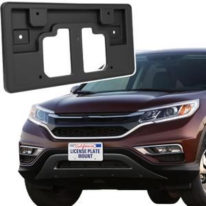 ABS Front License Plate Holder Compatible with 2012-2014 Honda CR-V, Anti-Vibration License Plate Mounting Bracket, Rust-Proof Replacement Frames,Quick Installation,Replaces OEM# 71145-T0A-A00