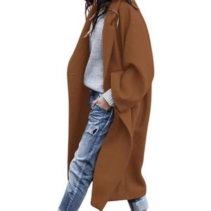 PRETTYGARDEN Womens Winter Coats 2025 Trendy Long Sleeve Notch Lapel Button Long Jackets Casual Oversized Vacation Outfits Medium
