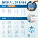 Spartan Industrial - 12 X 15 (100 Count) 4 Mil Thick Clear Reclosable Zip Plastic Poly Bags with Resealable Lock Seal Zipper - Heavy Duty and Durable