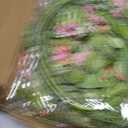 24 Inch Pink Orange Colorful Wildflowers Wreath, Artificial Poppy Wreath with Greenery Leaves, Spring Summer Decor Wreath for Front Door, Indoor Outdoor Wall, Window, & Farmhouse Home Decor