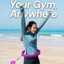 FIT ON FORM Infinity Weighted Hula Hoop for Adults Weight Loss, Smart Exercise Hola Circle Hoop for Women Abs Workout