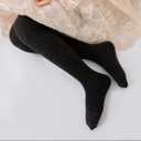 vanberfia Warm Tights for Baby Girl: Winter Cotton Cable Knit Stocking - Thick Toddler Legging for Various Occasions (8-10 Years, Cll17084)