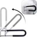 23.6 inch Foldable Handrail Grab Bars, Wall Mounted Toilet Safety Support for Handicap Elderly Seniors Disabled, Shower Bathroom Accessories