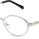 SODQW Blue Light Blocking Glasses for Women,Oval Glasses Frame non prescription Bluelight Glasses