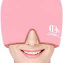 Migraine Relief Cap, Soothing Headache Ice Face Mask Products, Hot and Cold Therapy, Migraine Headache Relief Cap for Migraine, Sinus, Puffy Eyes, Tension, Stress and Hangover(Pink)