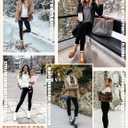 Women's Fleece Lined Leggings Weather Thick Thermal Warm Winter Tights Butt Lift High Waist Tummy Control Yoga Pants (Gray, S)