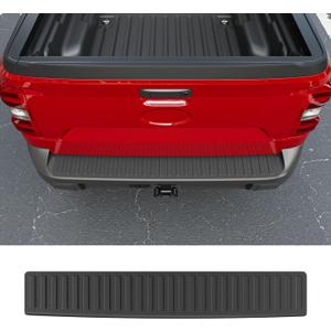 powoq Rear Bumper Step Pad Compatible with 2022-2025 Ford Maverick Tailgate Sill Cover Rear Door Entry Guard NO Lariat TPE Step Protector Replacement for 2022 2023 2024 2025 Ford Maverick Accessories